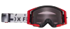 FOX MASCHERINA AIRSPACE SEVENTY4 GOOGLE ROSSO FLUO - LENTE GRIGIA VIVID