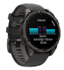 GARMIN OROLOGIO FENIX 8 - 47 MM, AMOLED SAPPHIRE, TITANIO, CARBON GRAY DLC & BLACK GPS
