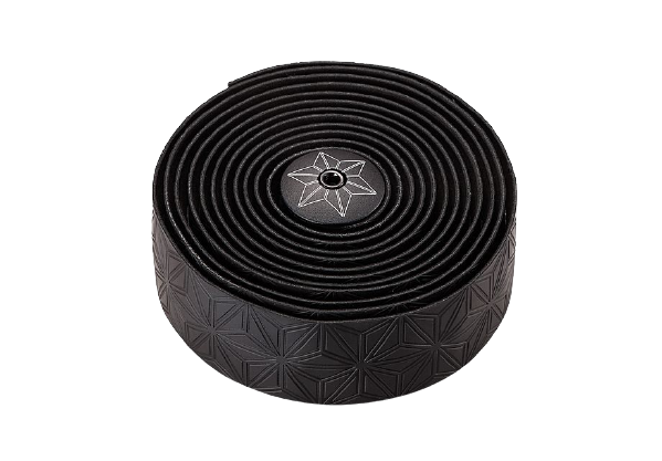 SUPACAZ NASTRO MANUBRIO SUPER STICKY KUSH CLASSIC BLCK/ANO BLACK PLUGS