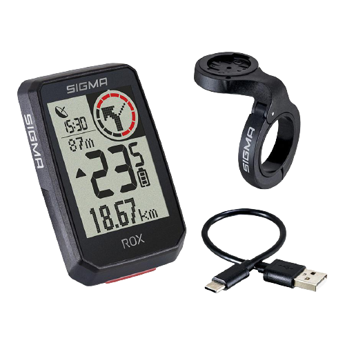 SIGMA CICLOCOMPUTER ROX 2.0 GPS NERO TOP MOUNT SET