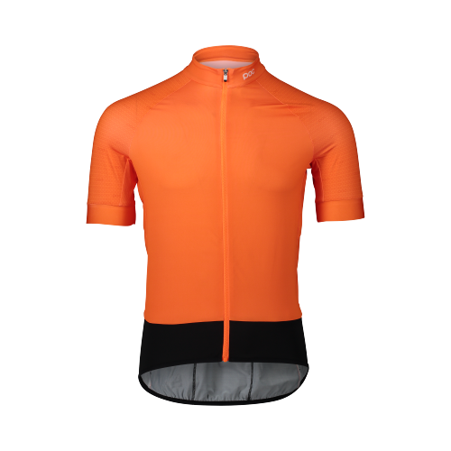 POC MAGLIA MANICA CORTA CON ZIP ESENTIAL ROAD POC O ZINK ORANGE 