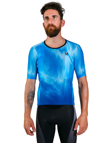 PISSEI VORTICE MAGLIA MANICA CORTA CELESTE