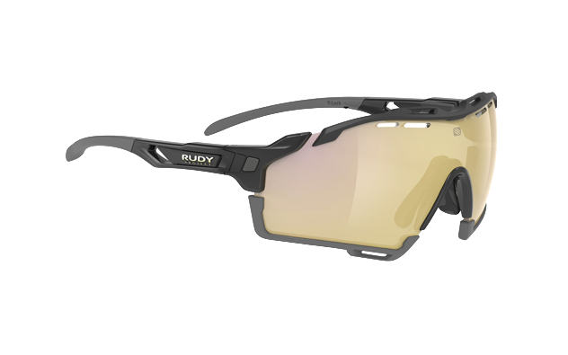 RUDY PROJECT OCCHIALE CUTLINE BLACK GLOSS/ LENTE MULTILASER GOLD