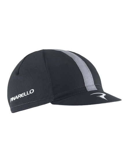 PINARELLO CAPPELLINO NERO LOGO BIANCO 