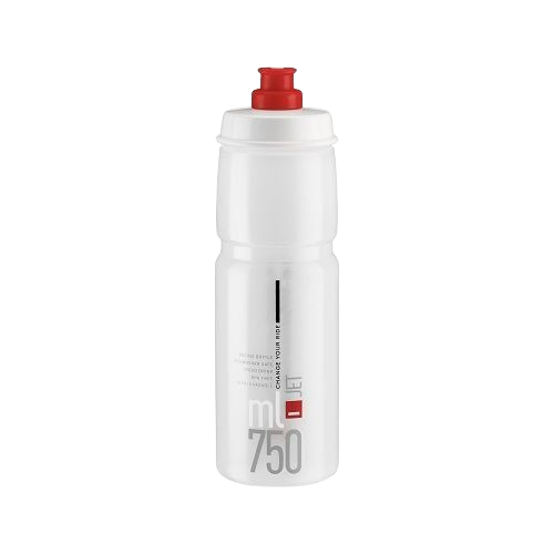 ELITE BORRACCIA JET 750 ML TRASPARENTE LOGO ROSSO