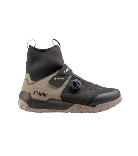 NORTHWAVE SCARPA FLAT MULTICROSS PLUS GTX NERO/SABBIA GORE TEX SUOLA VIBRAM