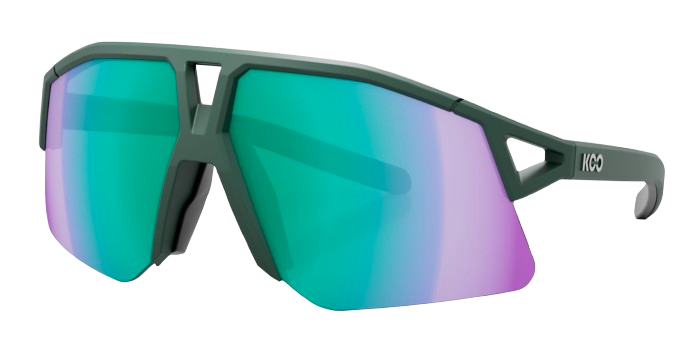KOO OCCHIALE HYPE FOREST GREEN MATT MIRROR CAT 2