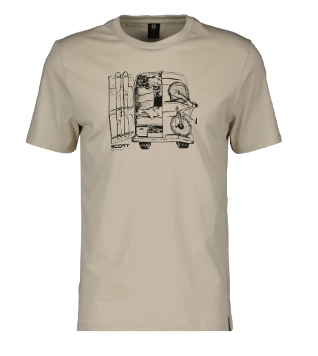 SCOTT MAGLIETTA MANICHE CORTE MEN'S CASUAL BIANCO POLVERE TG S
