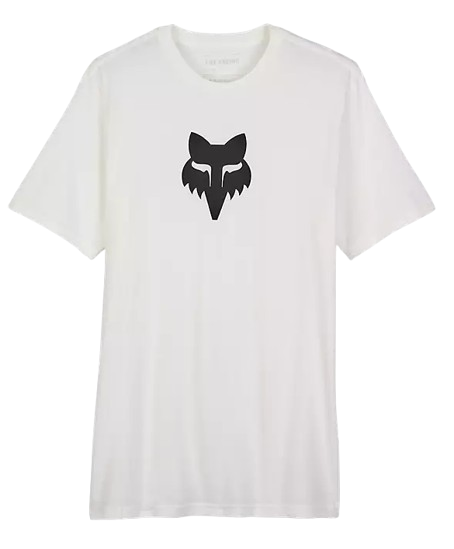 FOX T-SHIRT PREMIUM FOX HEAD SS25 - WHITE LOGO BLACK