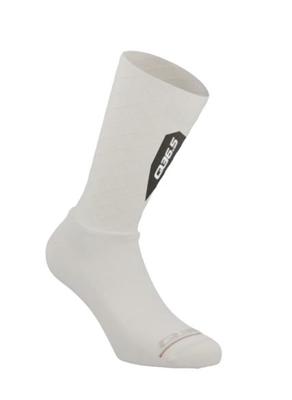 Q36.5 AERO SOCKS WHITE - CALZE AERO BIANCHE SS2025