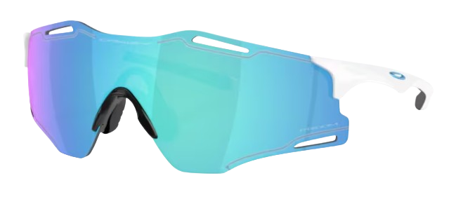 OAKLEY OCCHIALE CYBR ZERO BIANCO LENTE PRIZM SAPPHIRE