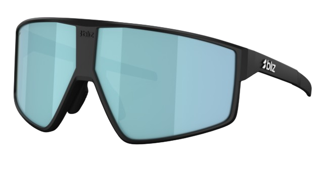 BLIZ OCCHIALI P002 NERO OPACO LENTE SMOKE W ICE BLUE