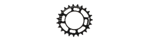 ROTOR CORONA OVALE Q23T XTR BCD64X4 INTERNO NERO QX3