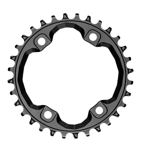 ABSOLUTEBLACK CORONA XT M8000/M700 BLK 32T (+BOLTS)
