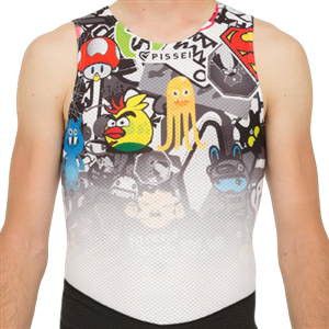 PISSEI MAGLIA INTIMA SENZA MANICHE  ATTAQUE CARTOON