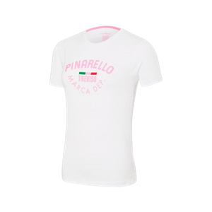 PINARELLO T-SHIRT MARCA DEP WHITE DONNA 