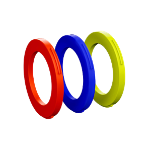 MAGURA KIT D'ANELLO PER PINZA FRENO, PINZA A 4 PISTONCINI (BLU, ROSSO NEON,GIALLO NEON)