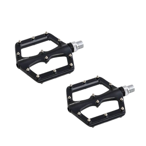 BARBIERI PEDALI ALLUMINIO NERI FLAT PER MTB DOWNILL CON CUSCINETTO