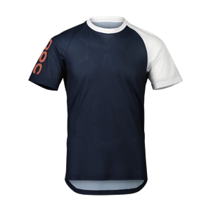 POC MAGLIA MTB PURE TEE TURMALINE NAVY / HYDROGEN WHITE