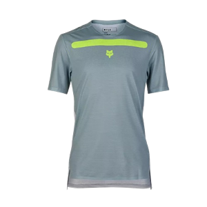 FOX MAGLIA FLEXAIR AVIATION RACE GRIGIO GIALLO FLUO