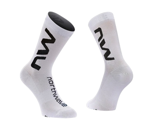 NORTHWAVE CALZINO EXTREME AIR WHITE/LOGO NW BLACK