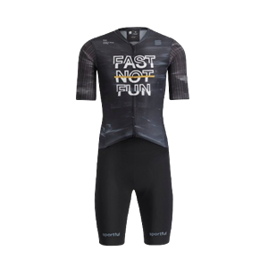 SPORTFUL GRAVEL SUITE NERO GO FAST NOT FUN SS25