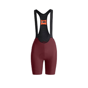 SPORTFUL PANTALONCINO COLORFUL PULSE BIBS SS25 WOMAN SHORTY - RED WINE 